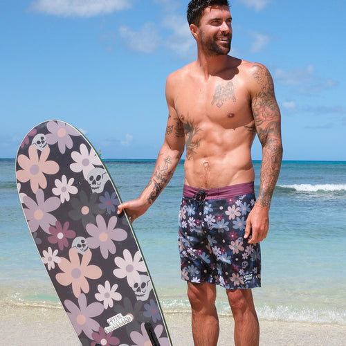 Skelly Floral // All Day Trunk (18") - Charcoal